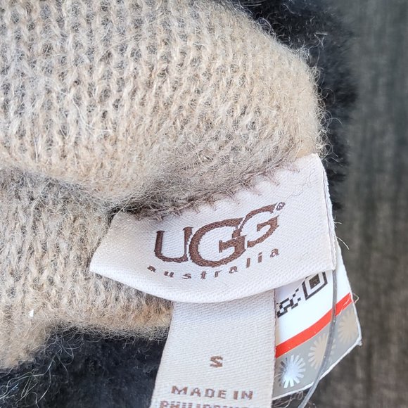 Shearling-Trim Cashmere Lining Leather Gloves - Picture 4 of 6